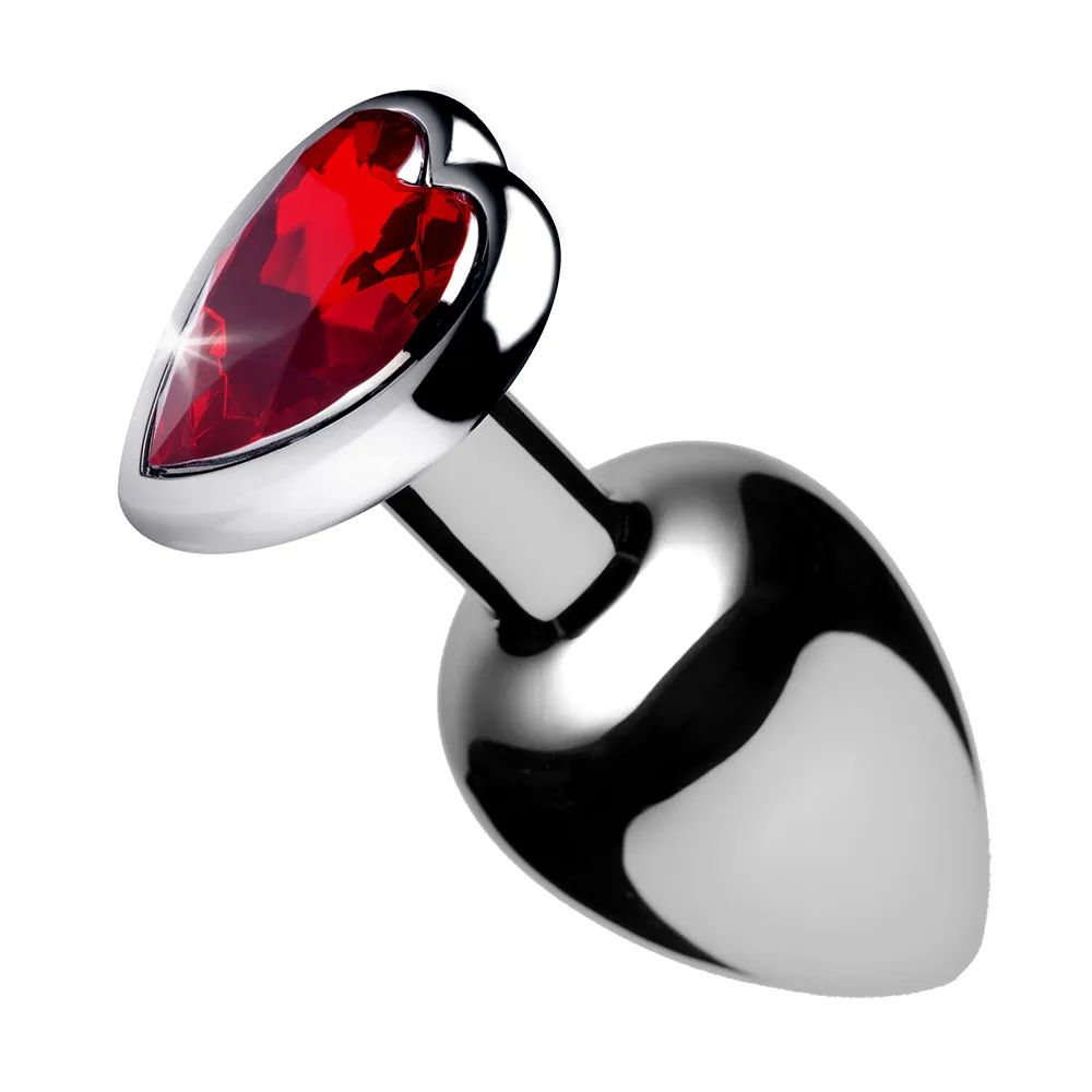 Booty Sparks Red Heart Gem Anal Plug Medium