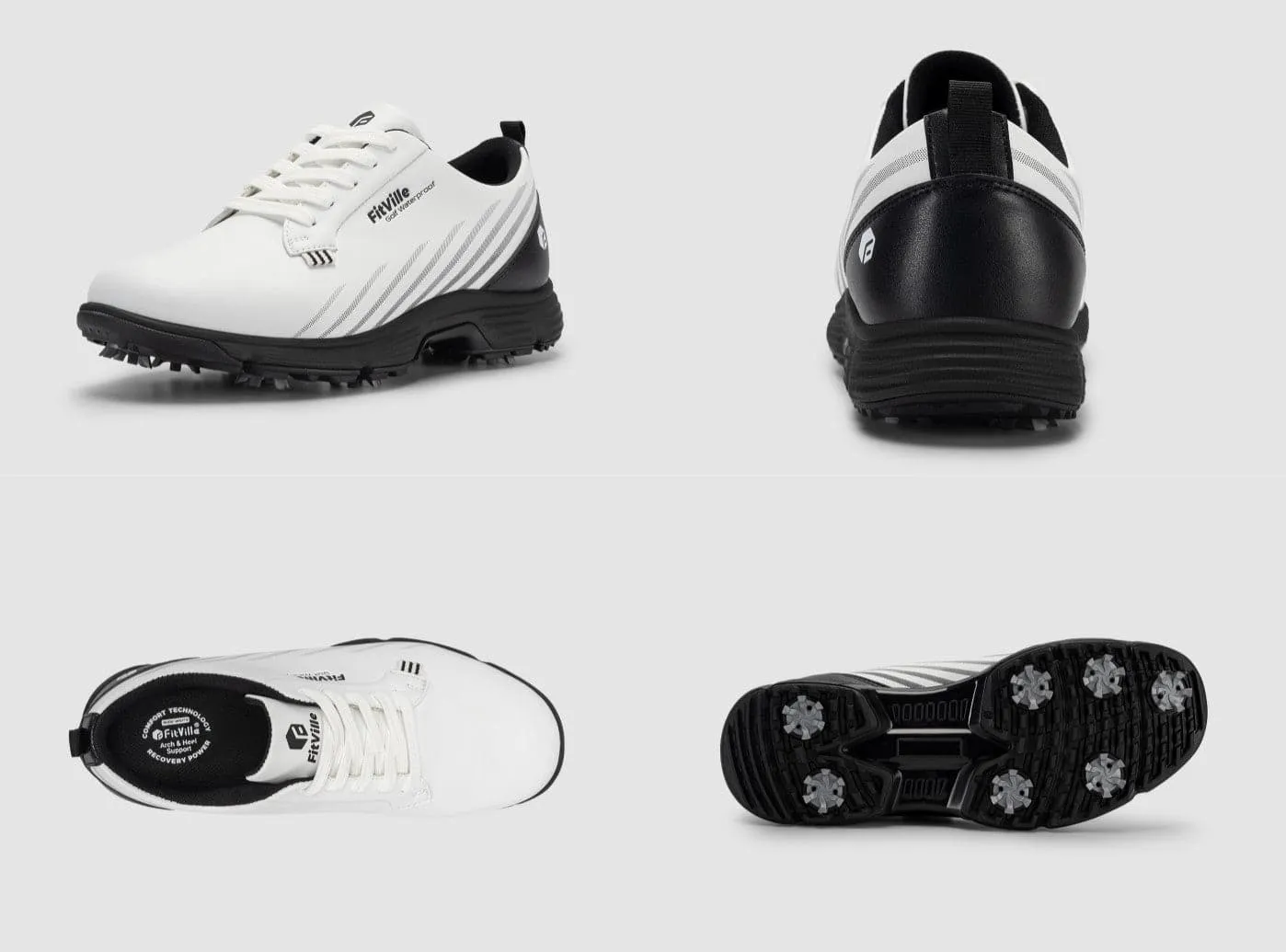 FitVille Herren GreenTread Golfschuhe V2