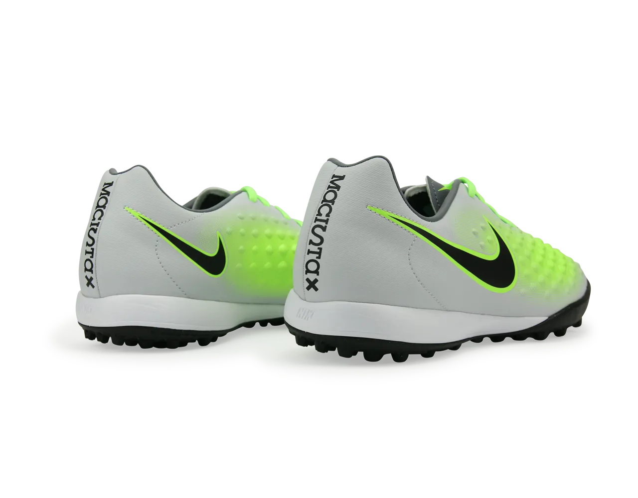 Nike Men's MagistaX Onda II Turf Soccer Shoes Pure Platinum/Black/Ghost Green