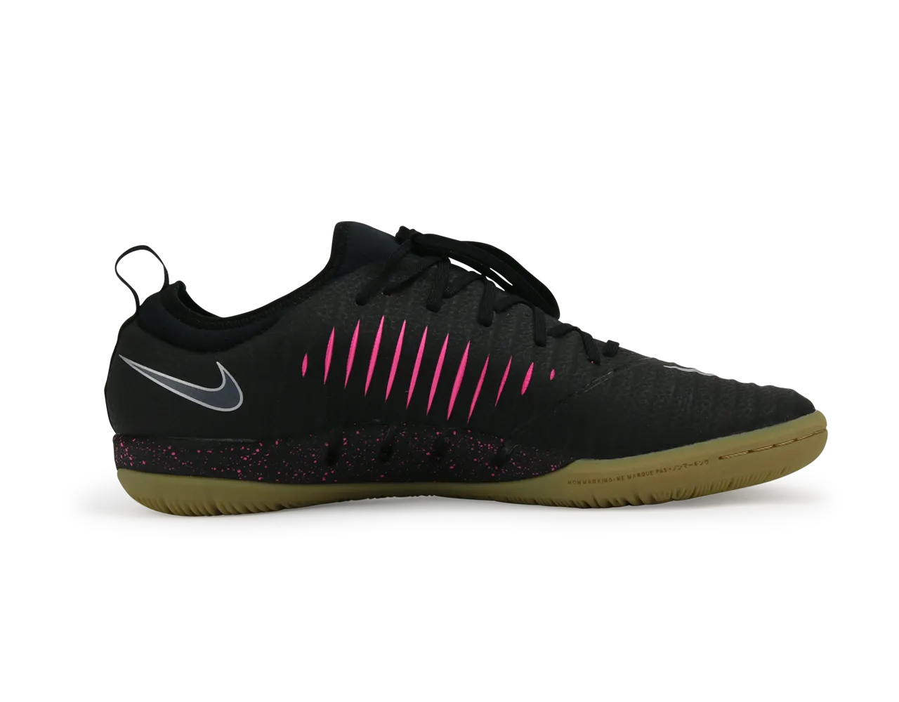 Nike Men's MercurialX Finale II Indoor Soccer Shoes /Black Pink/Blast Gum/Light Brown